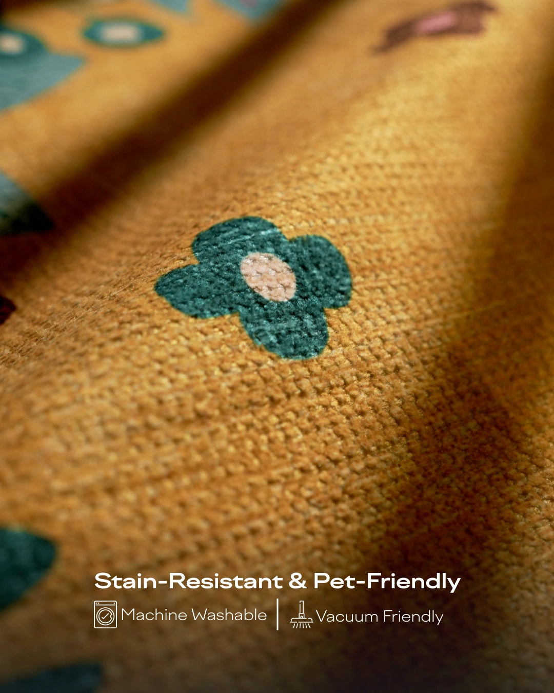 Marigold Floral Area Rug