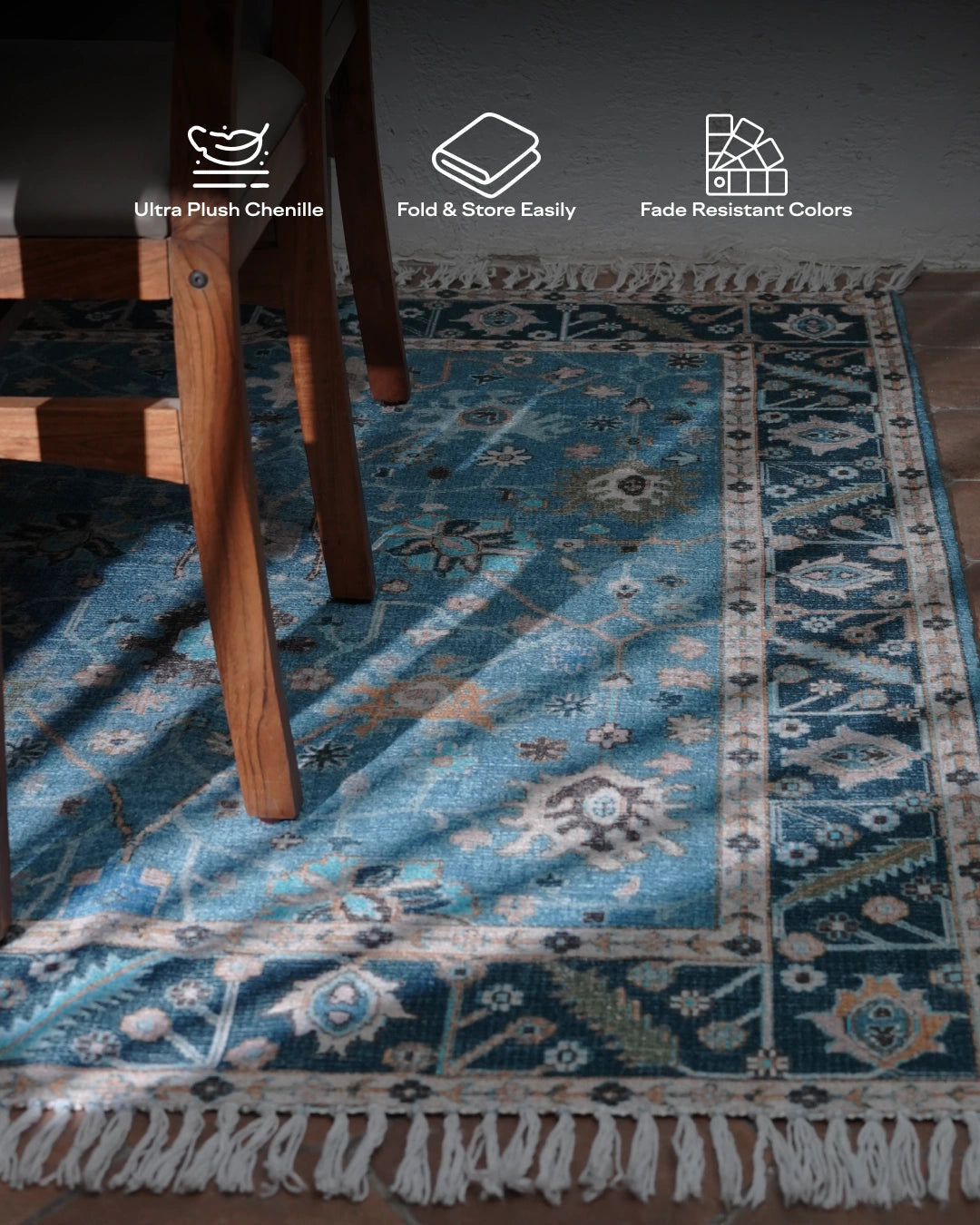 Aqua Garden Area Rug