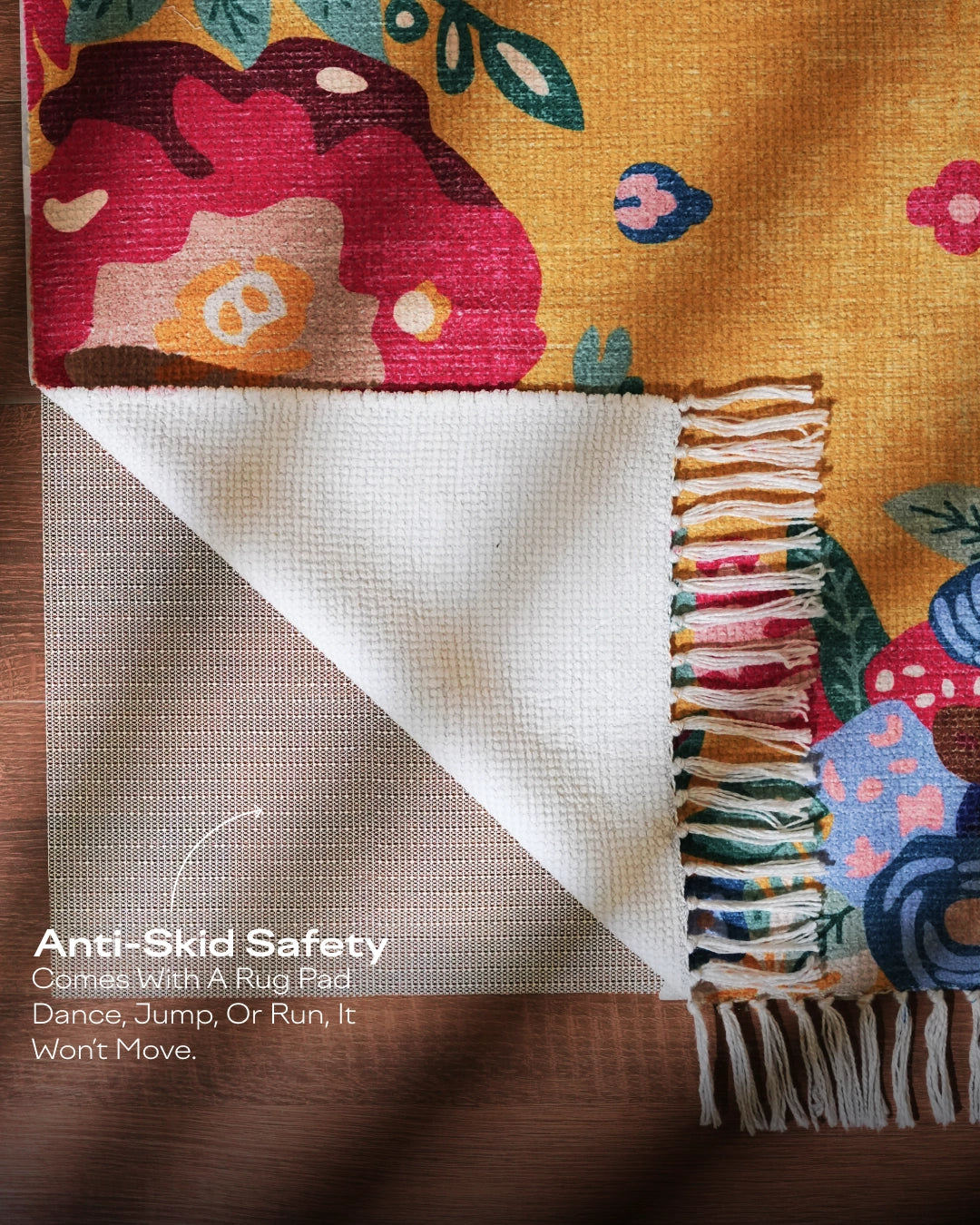 Marigold Floral Area Rug