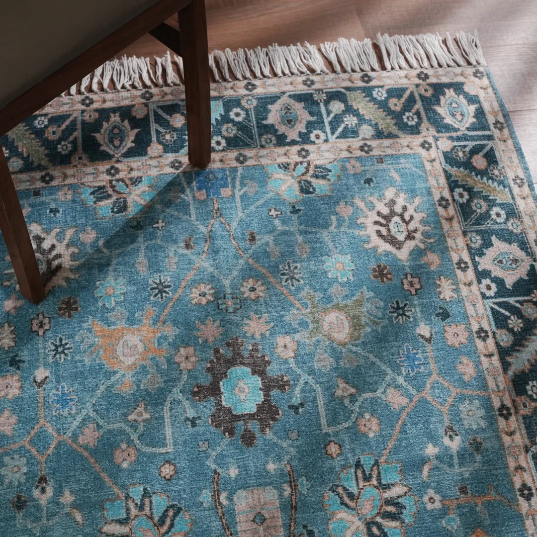 Aqua Garden Area Rug