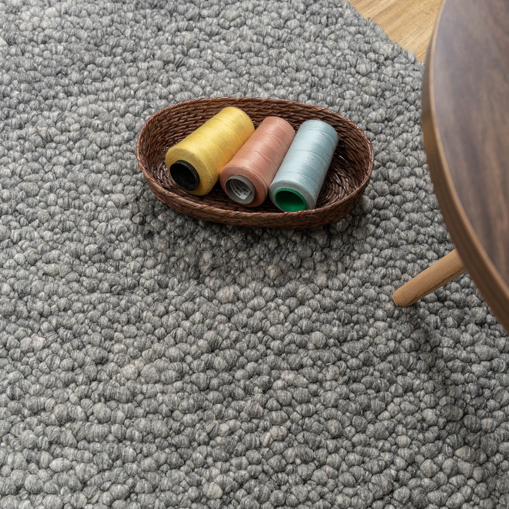 Nimbus Grey Chunky Rug