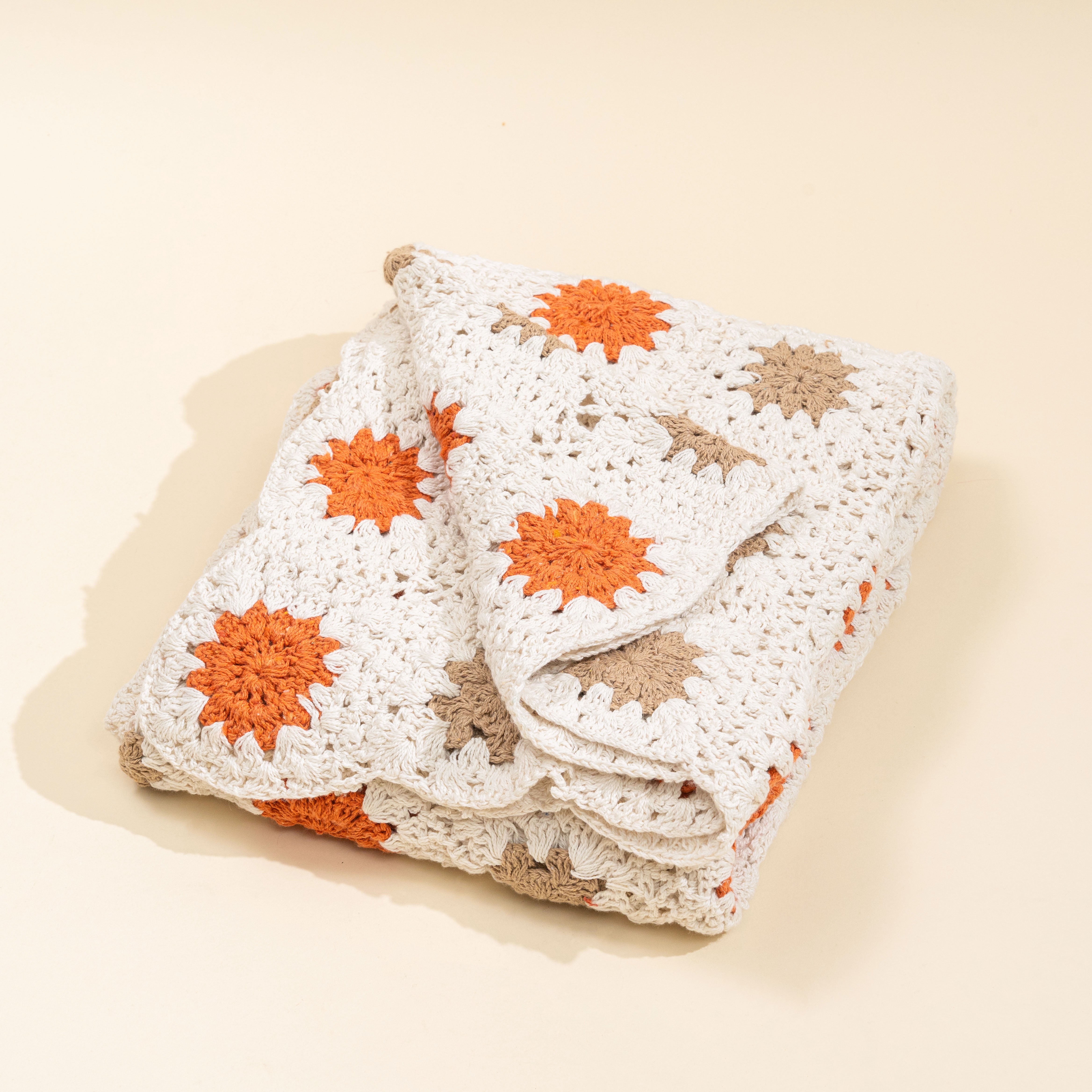 Earthen Crochet Throw Blanket