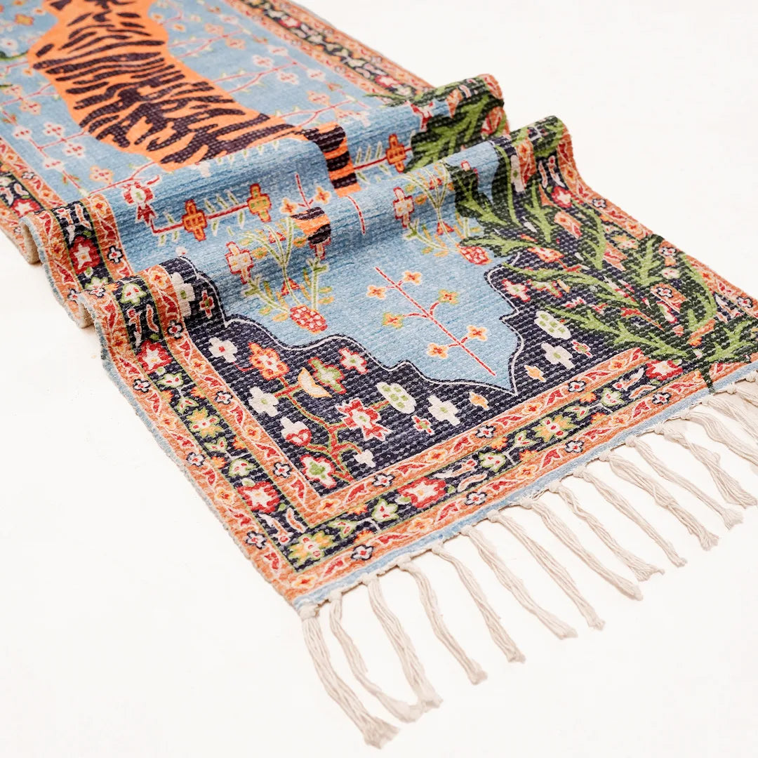 Imperial Tiger Chenille Table Runner