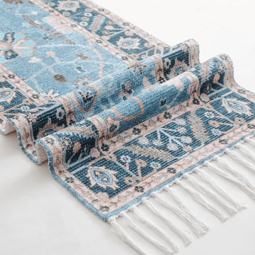 Aqua Garden Table Runner