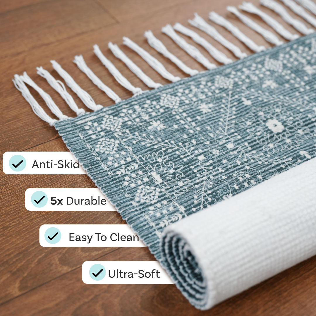 Verdant Fringe Bedside Runner