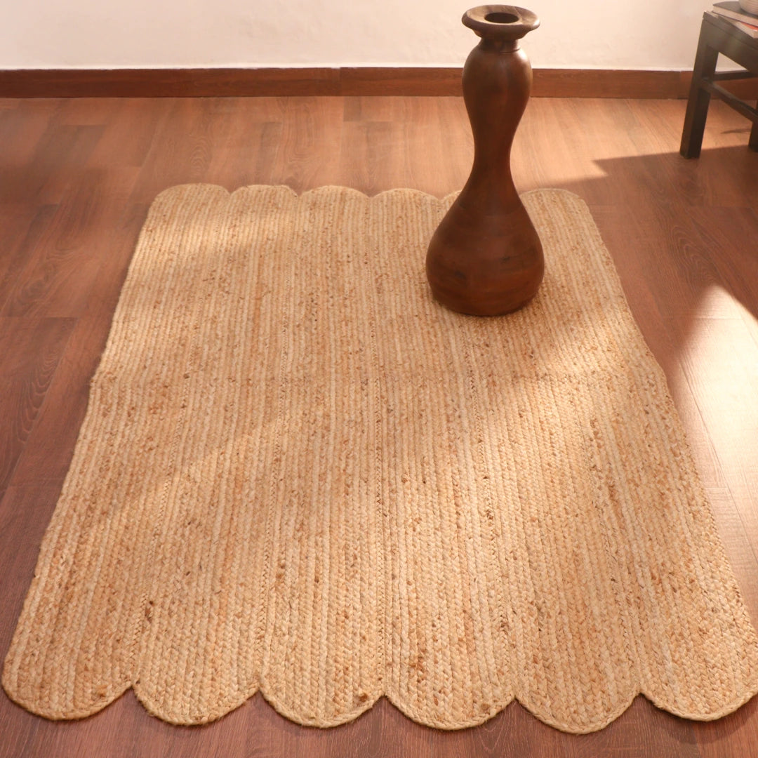 Pebbled Oat Jute Rug