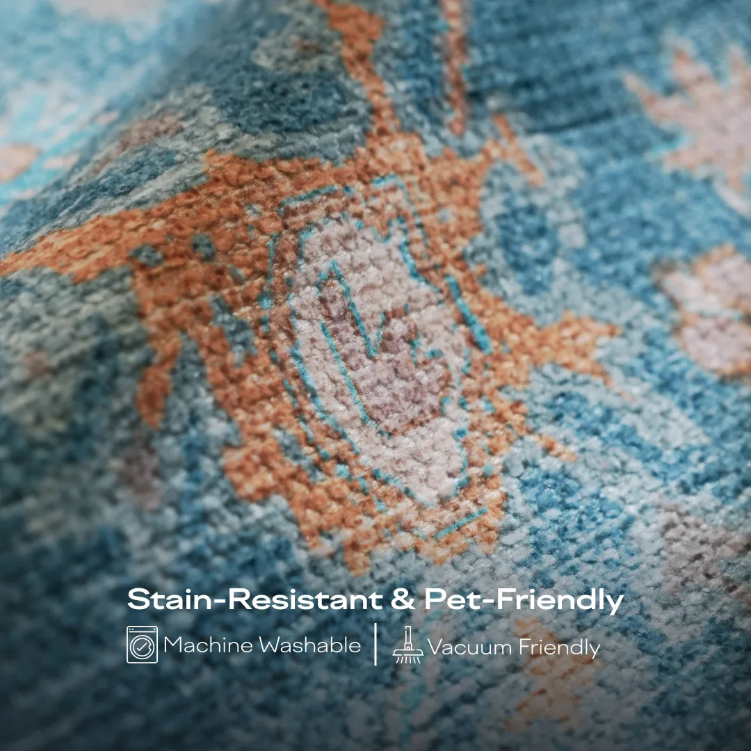 Aqua Garden Area Rug