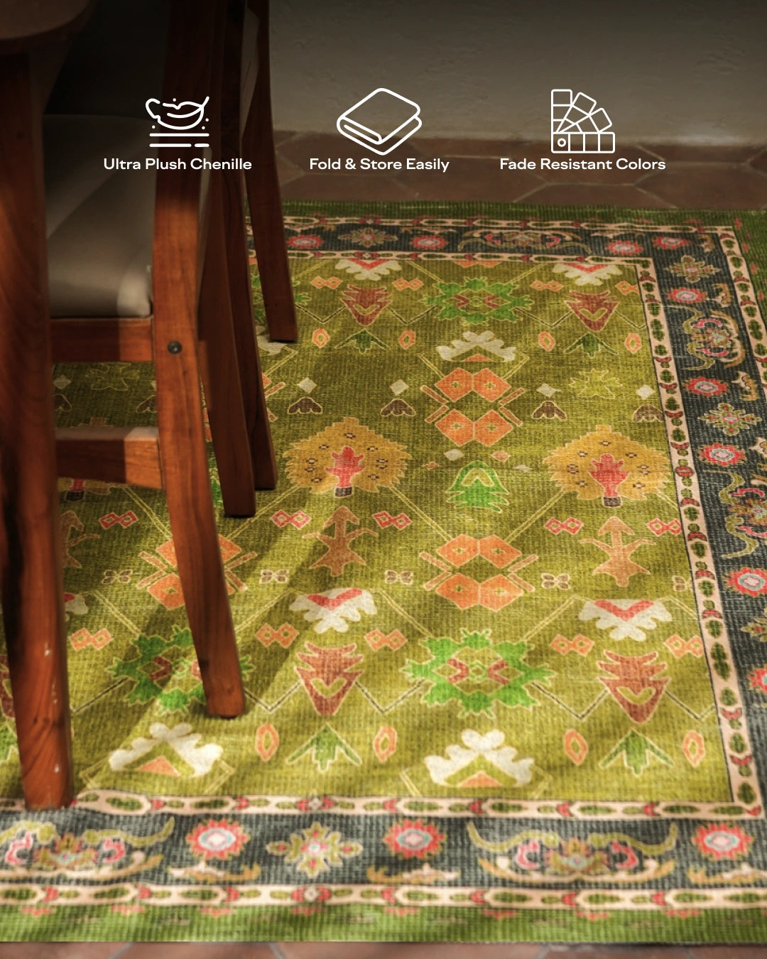 Leher Ancestral Moss Rug