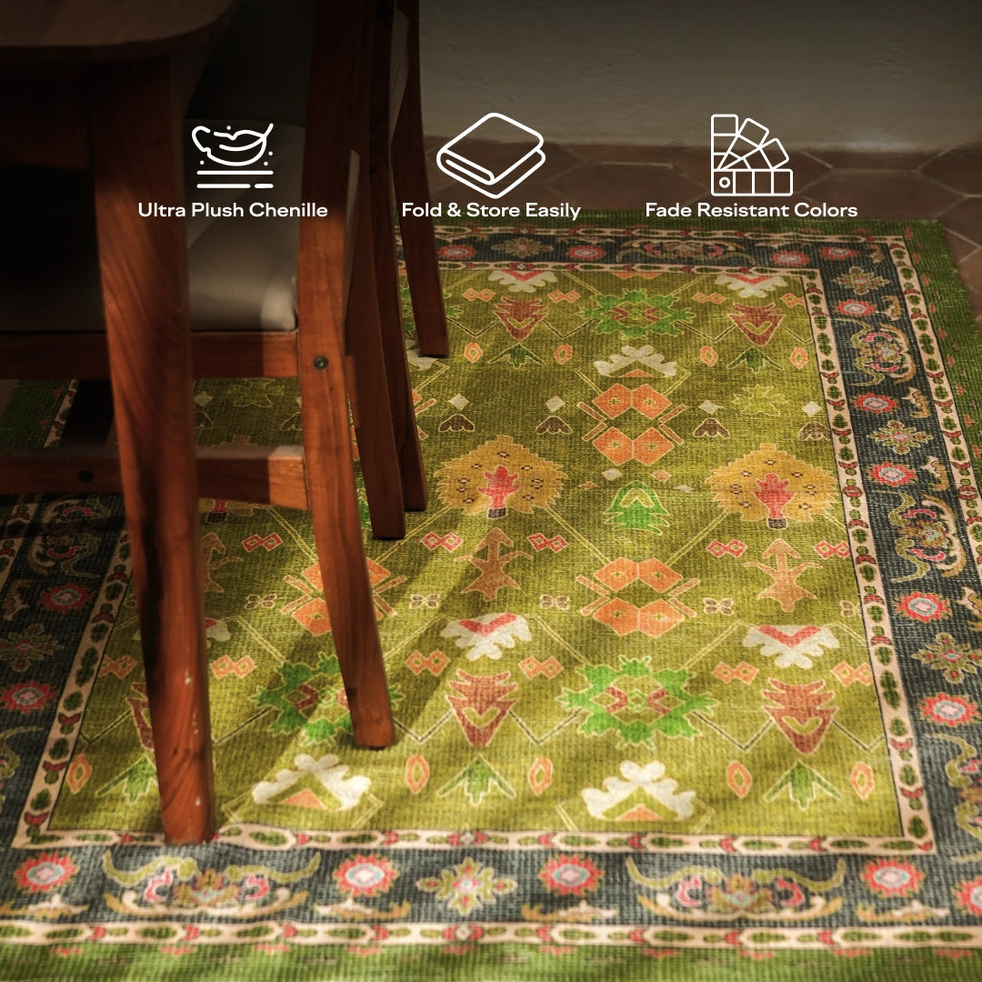 Leher Ancestral Moss Rug