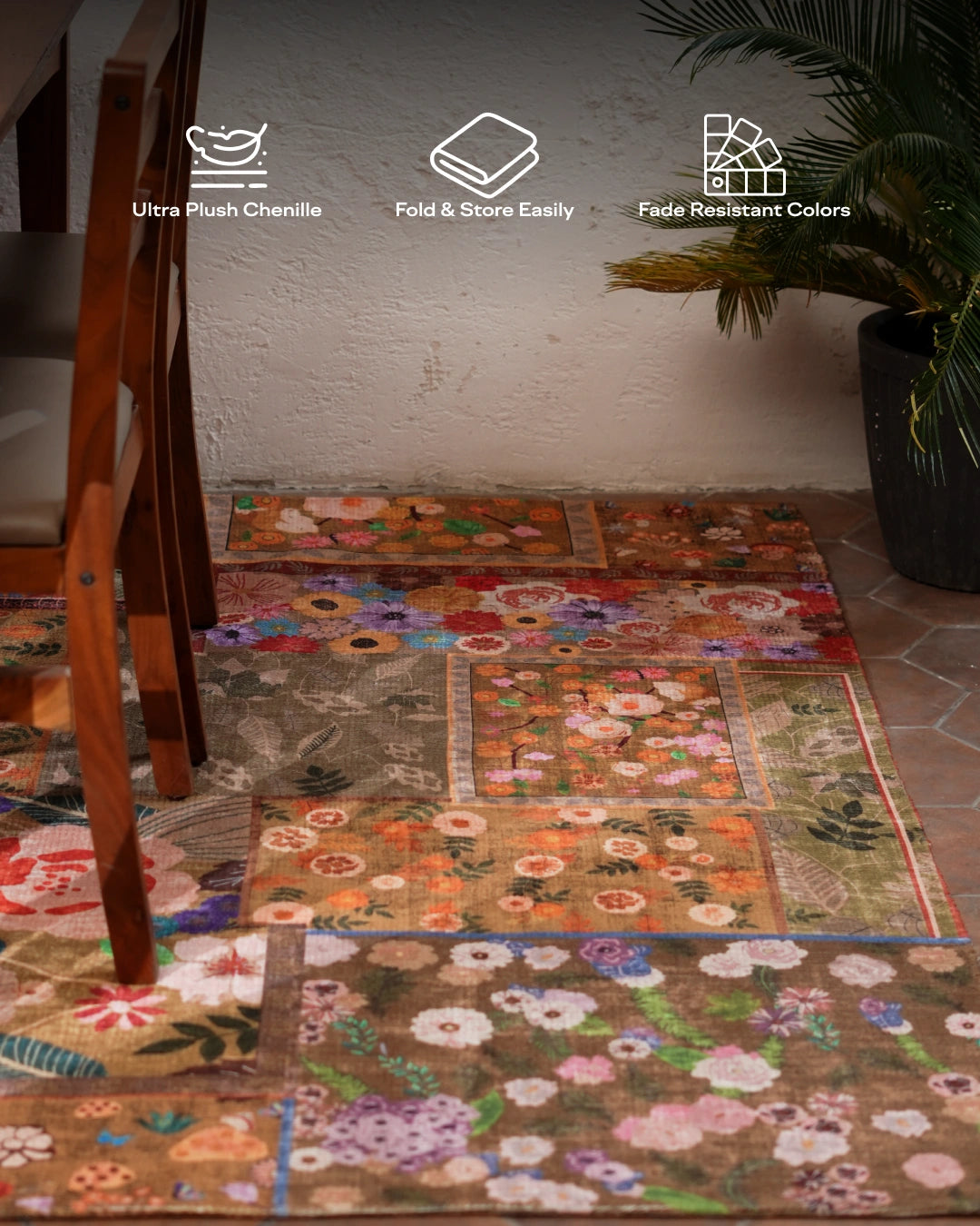 Patchwork Bloom Area Rug
