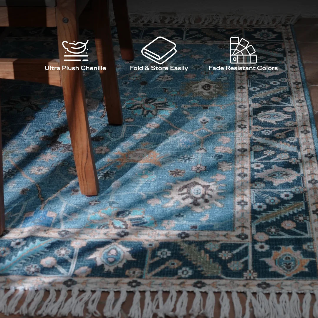 Aqua Garden Area Rug