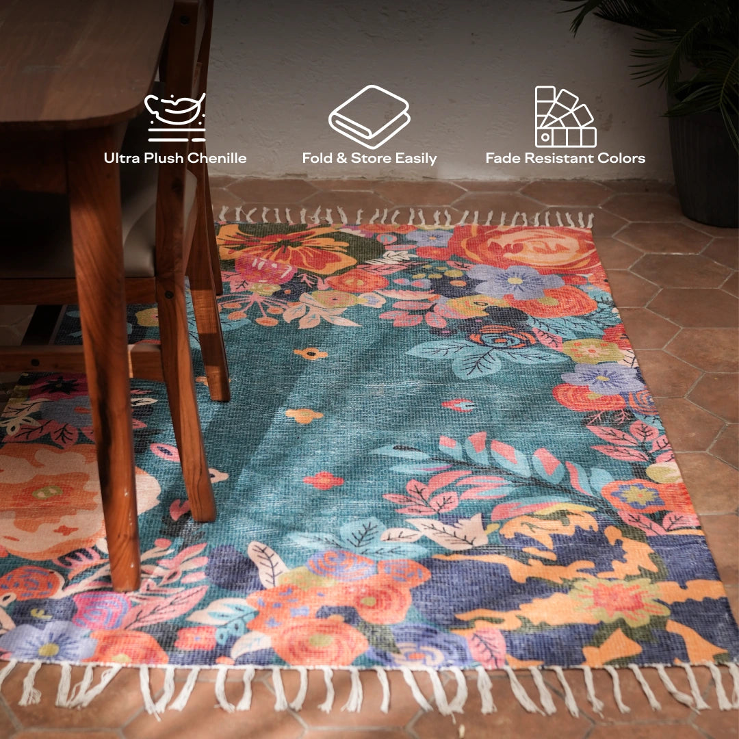 Heritage Floral Area Rug
