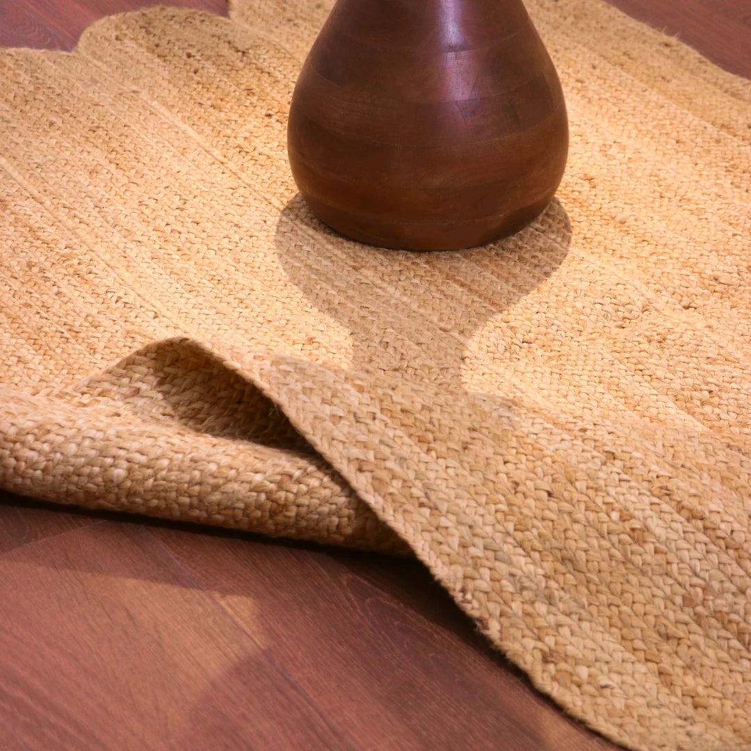 Pebbled Oat Jute Rug