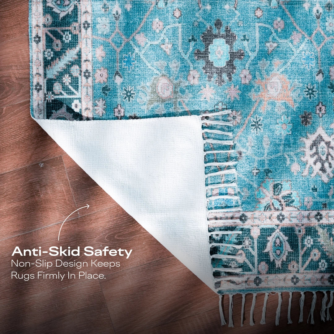 Aqua Garden Area Rug