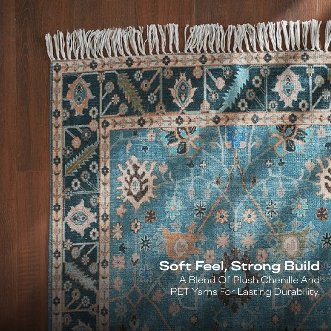 Aqua Garden Area Rug