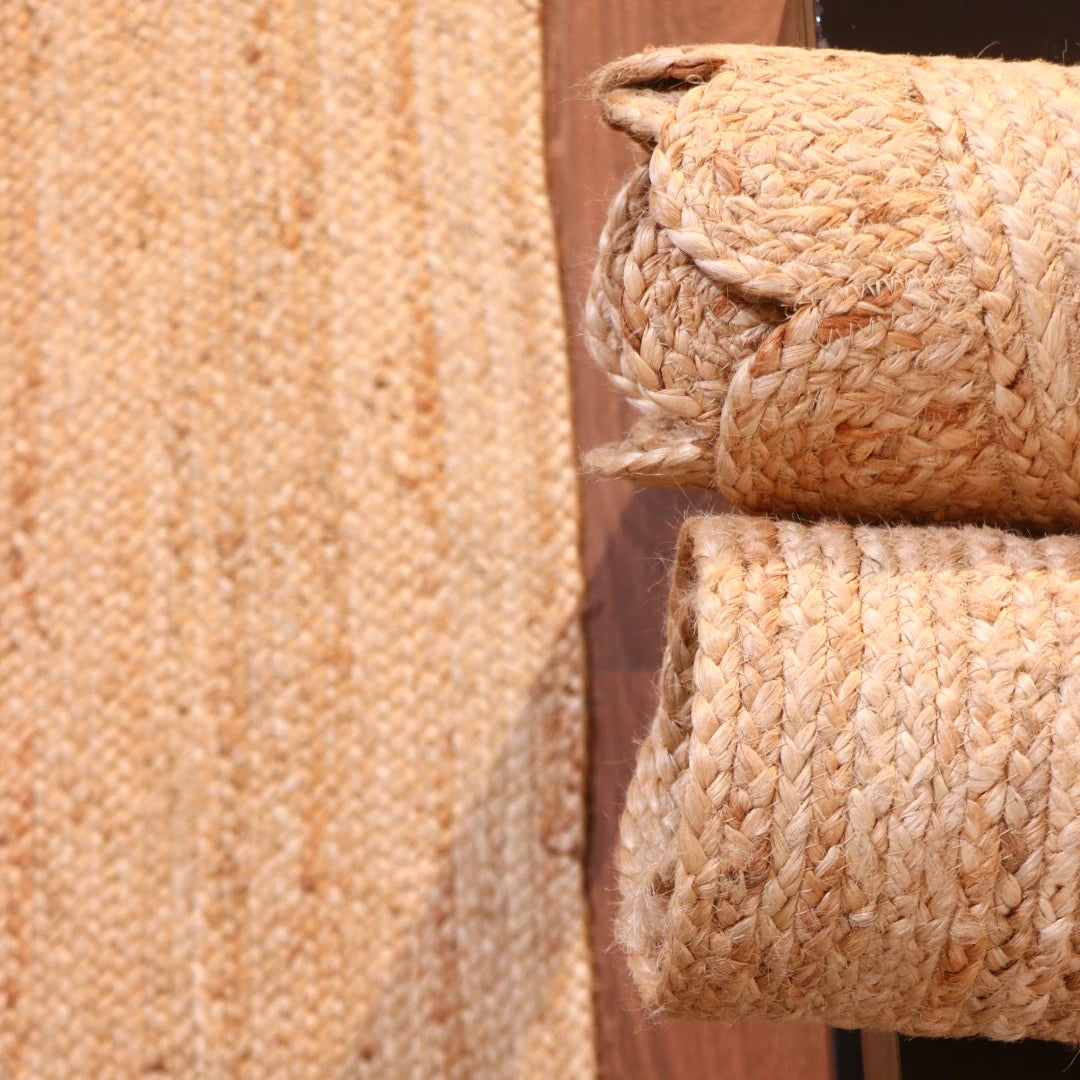 Pebbled Oat Jute Rug