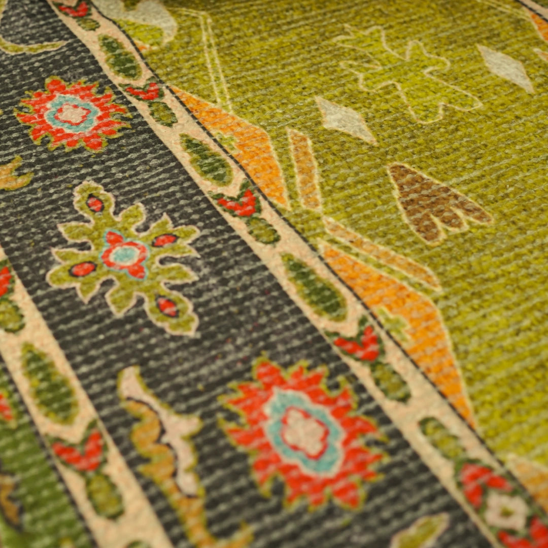 Leher Ancestral Moss Bedside Runner