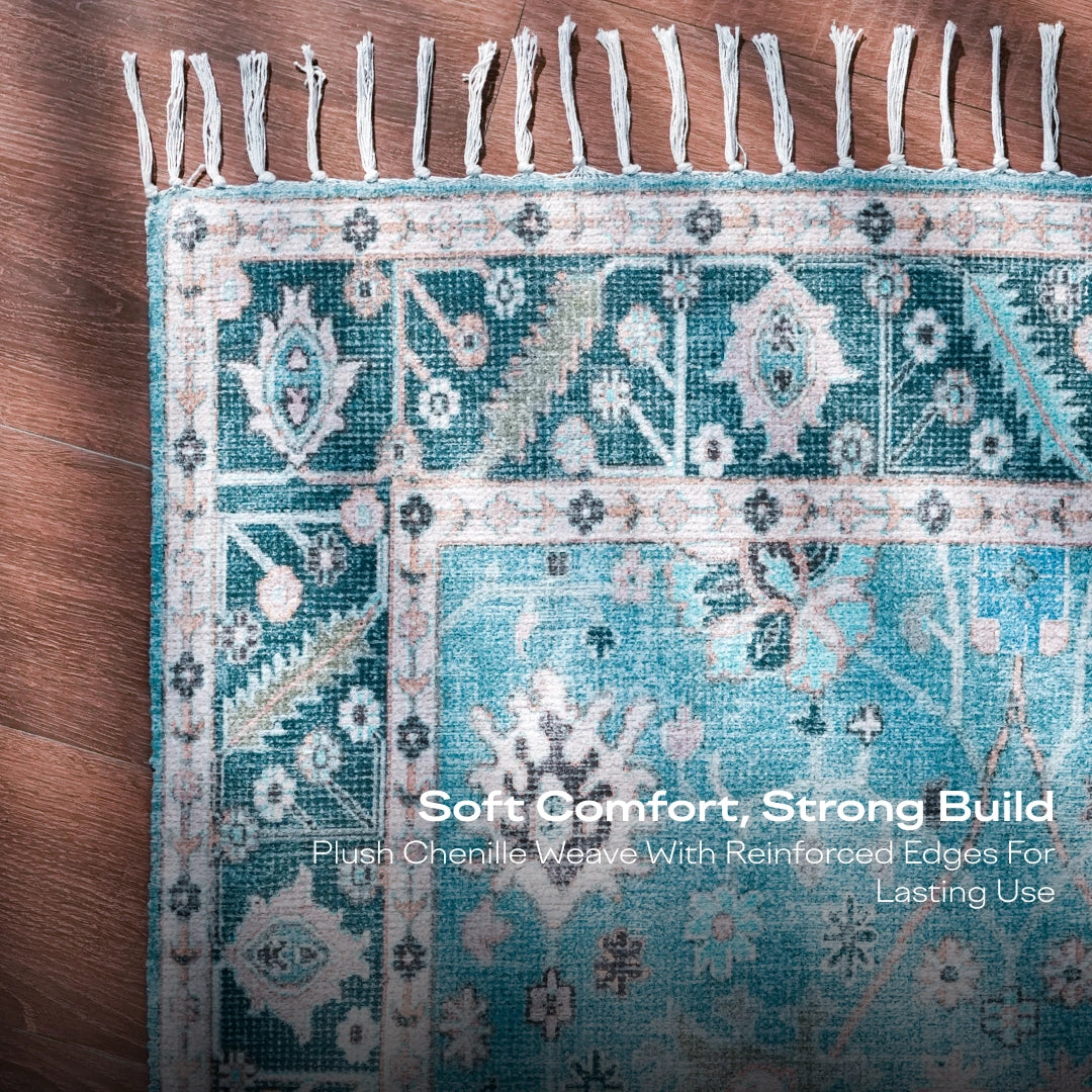 Aqua Garden Area Rug