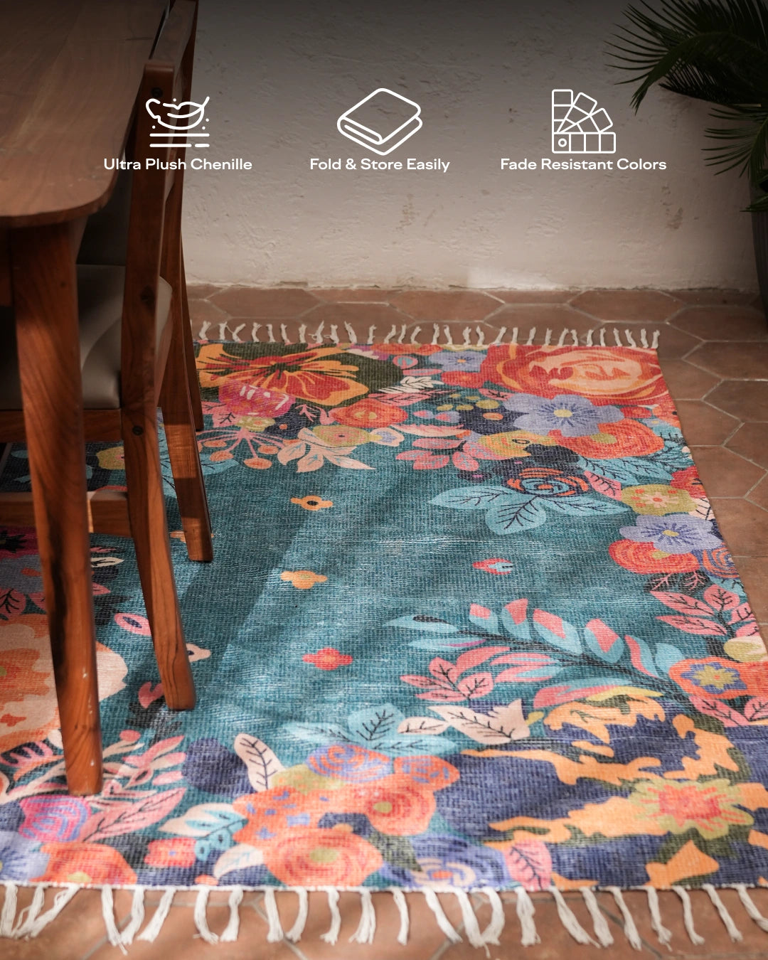 Heritage Floral Area Rug