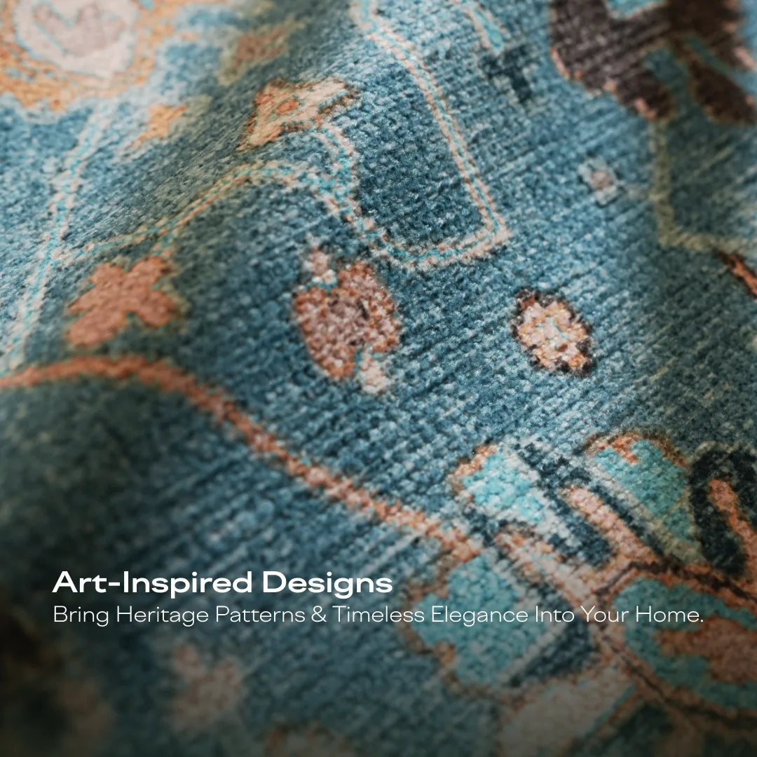Aqua Garden Area Rug