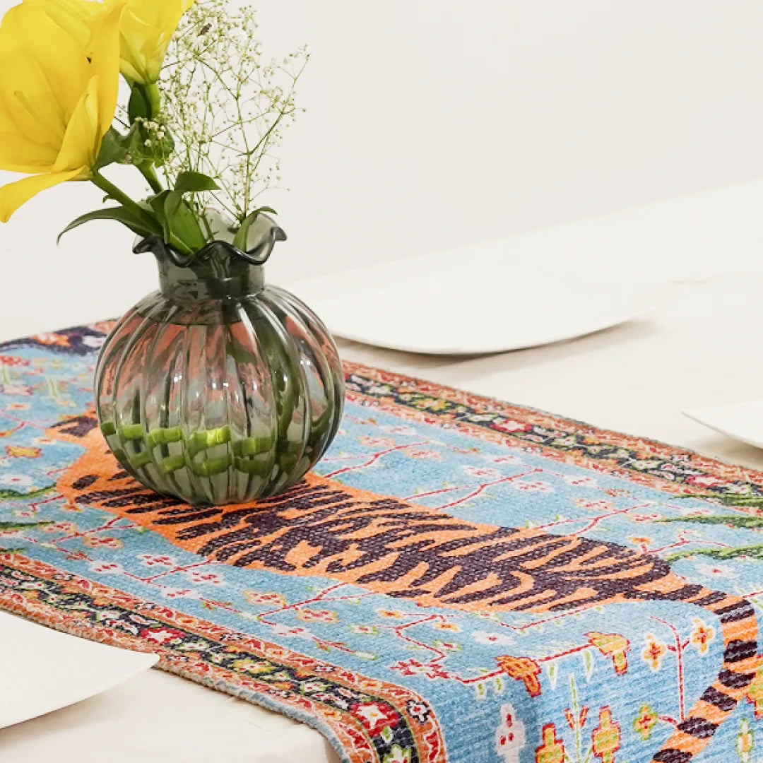 Imperial Tiger Chenille Table Runner