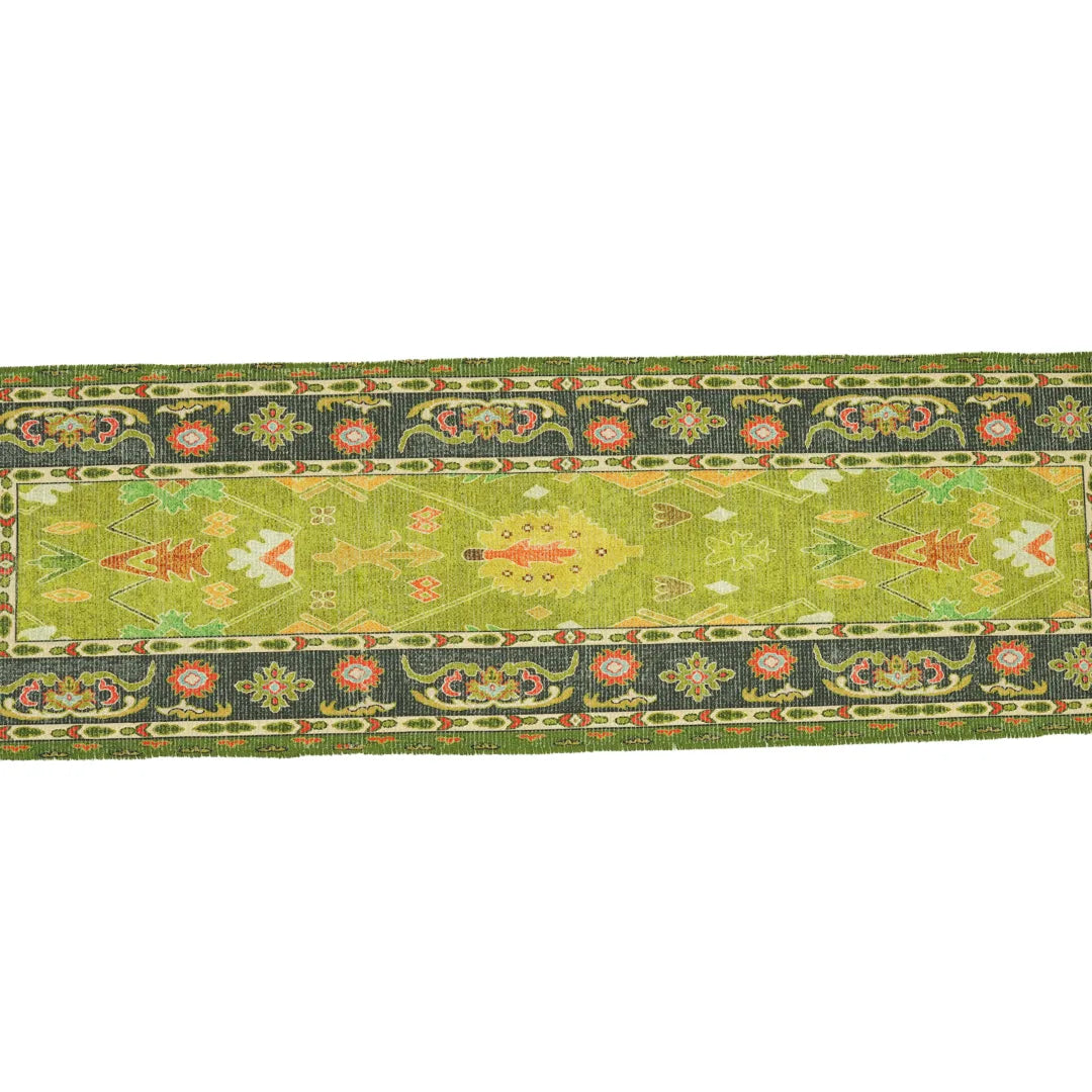 Leher Ancestral Moss Table Runner