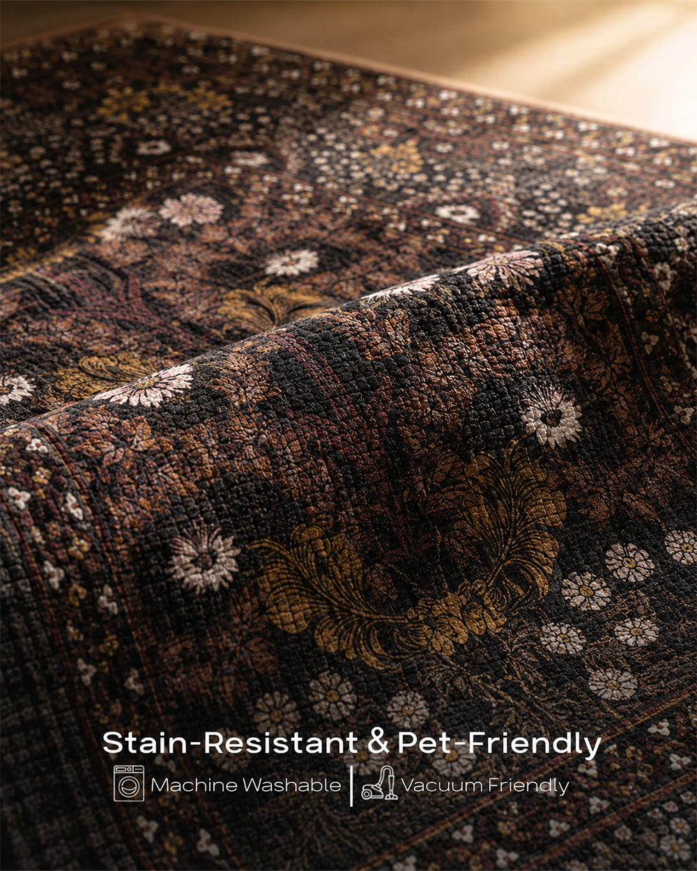 Scrolling Vines Area Rug