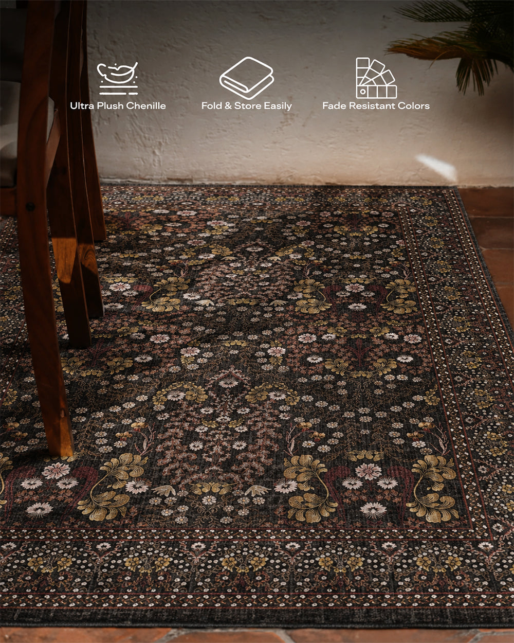 Scrolling Vines Area Rug