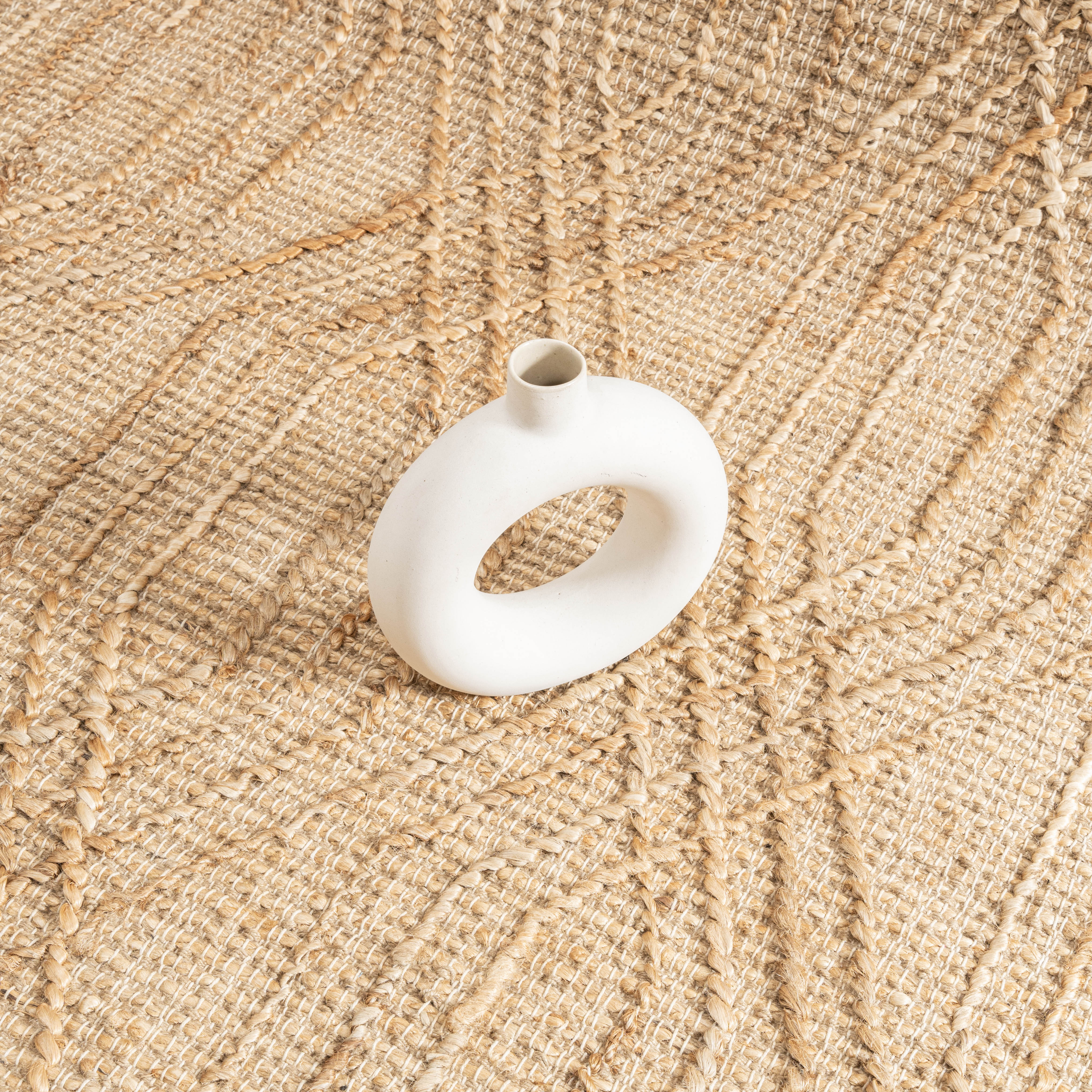 Quinn Grid Hemp Rug