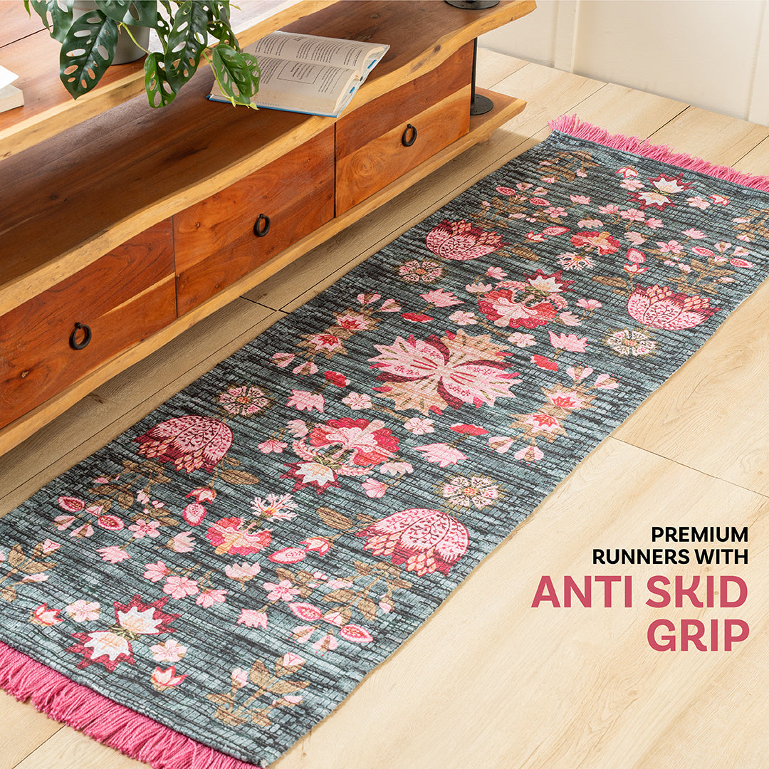 Rosette Garden Bedside Runner