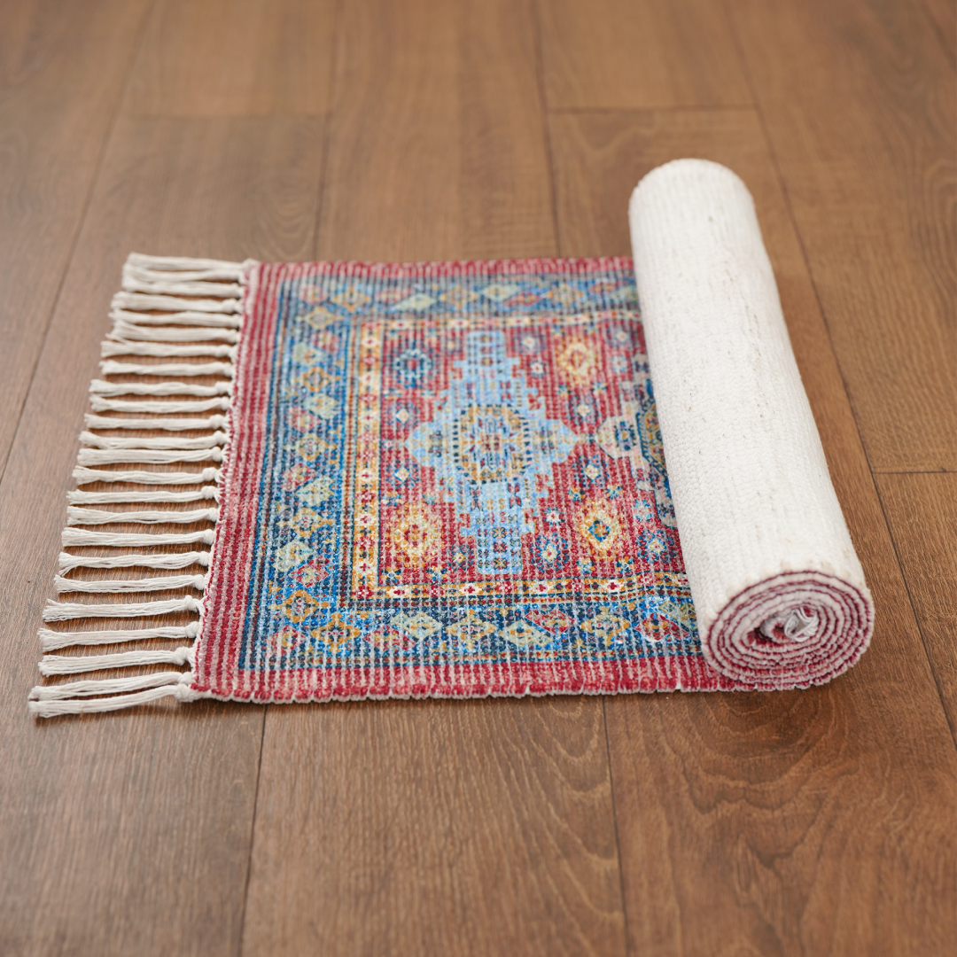 Royal Azure Tapestry Bedside Runner