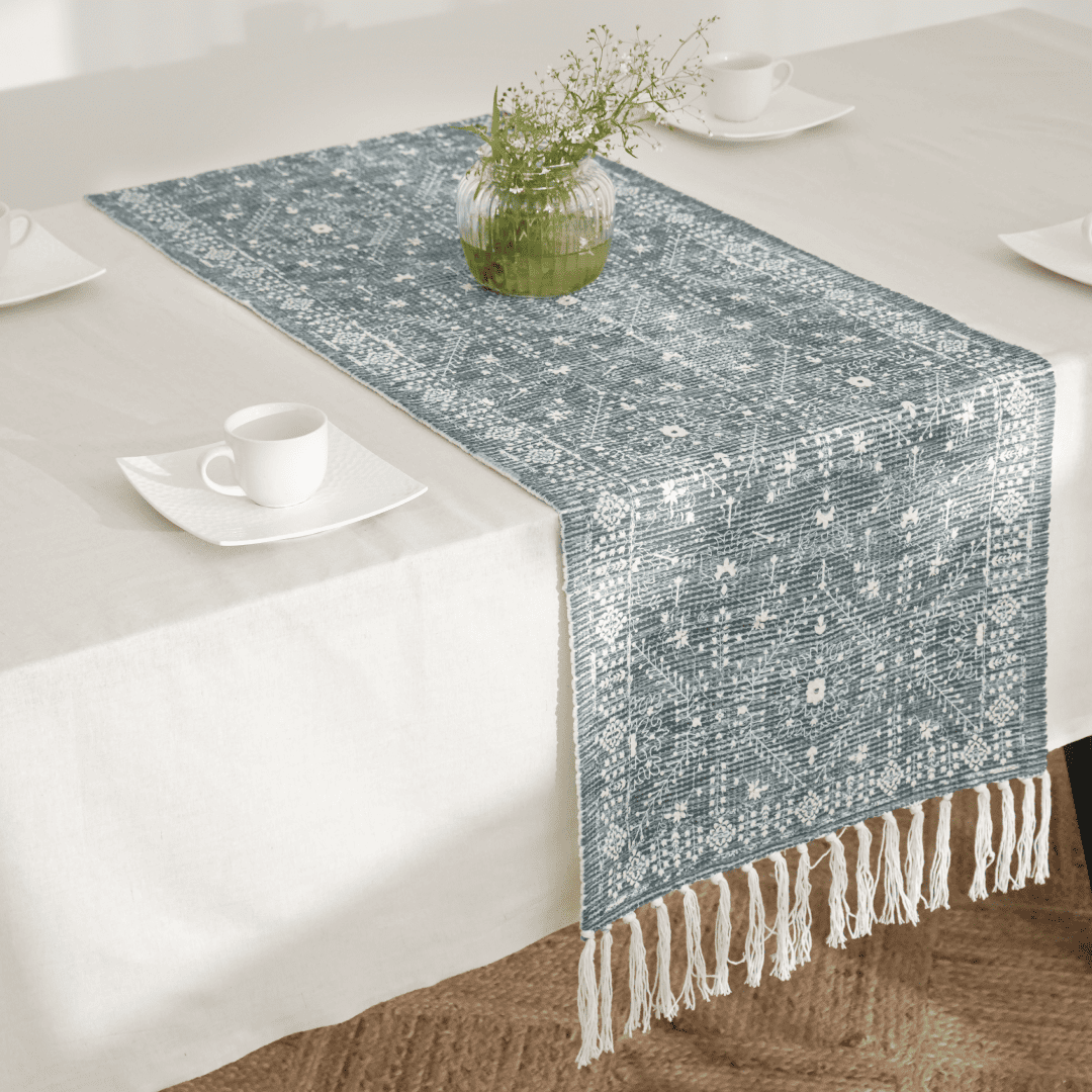 Verdant Fringe Table Runner
