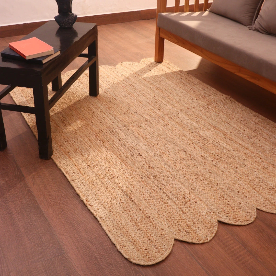 Buy Pebbled Oat Jute Rug Online In India - TROOST | TROOST