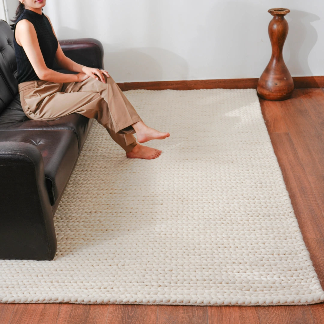 Hannah Frost Cable Rug