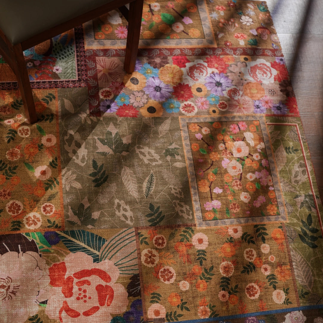Patchwork Bloom Area Rug
