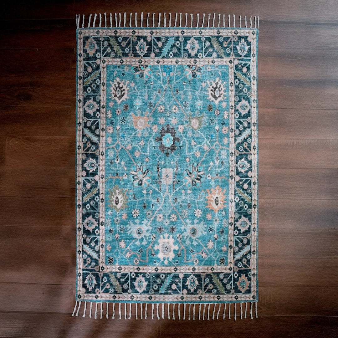 Aqua Garden Area Rug