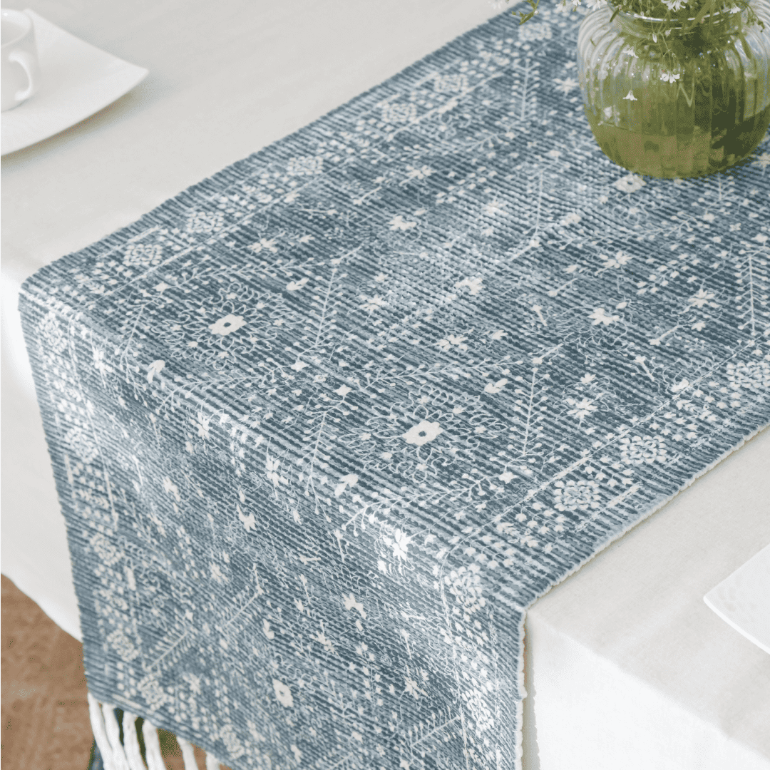 Verdant Fringe Table Runner