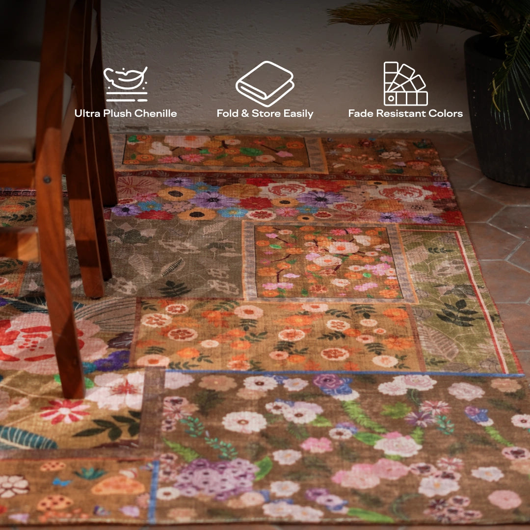 Patchwork Bloom Area Rug