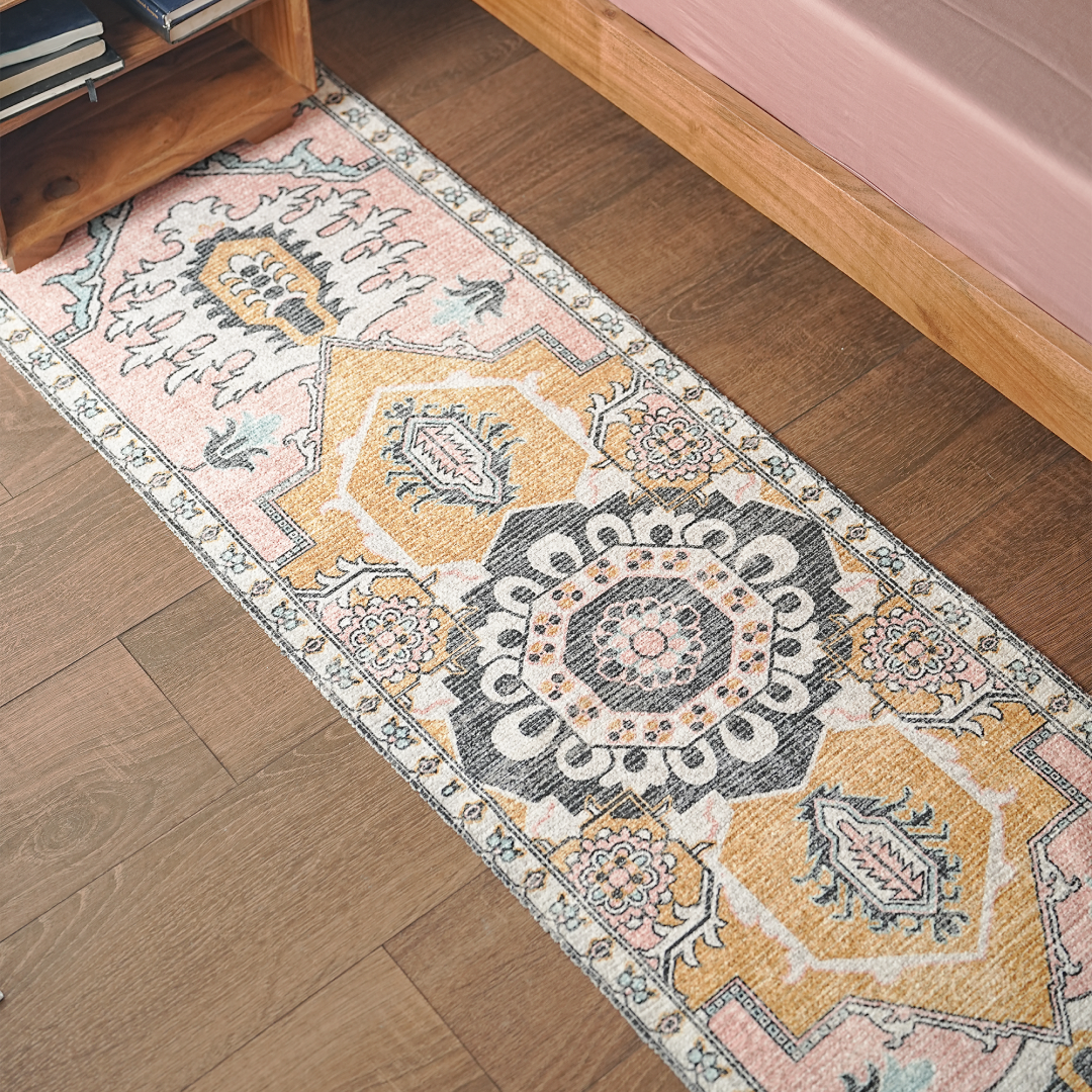 Regal Rose Gold Bedside Runner