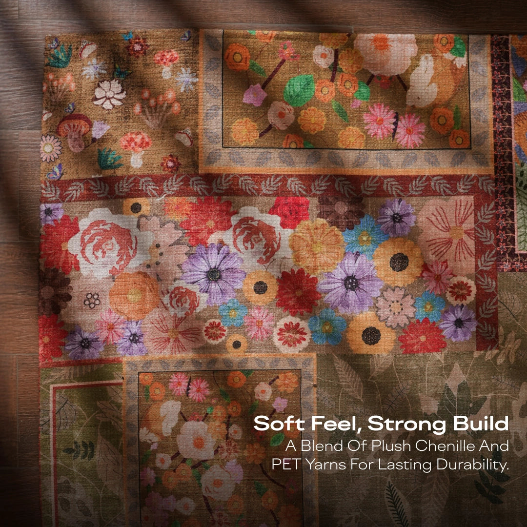 Patchwork Bloom Area Rug