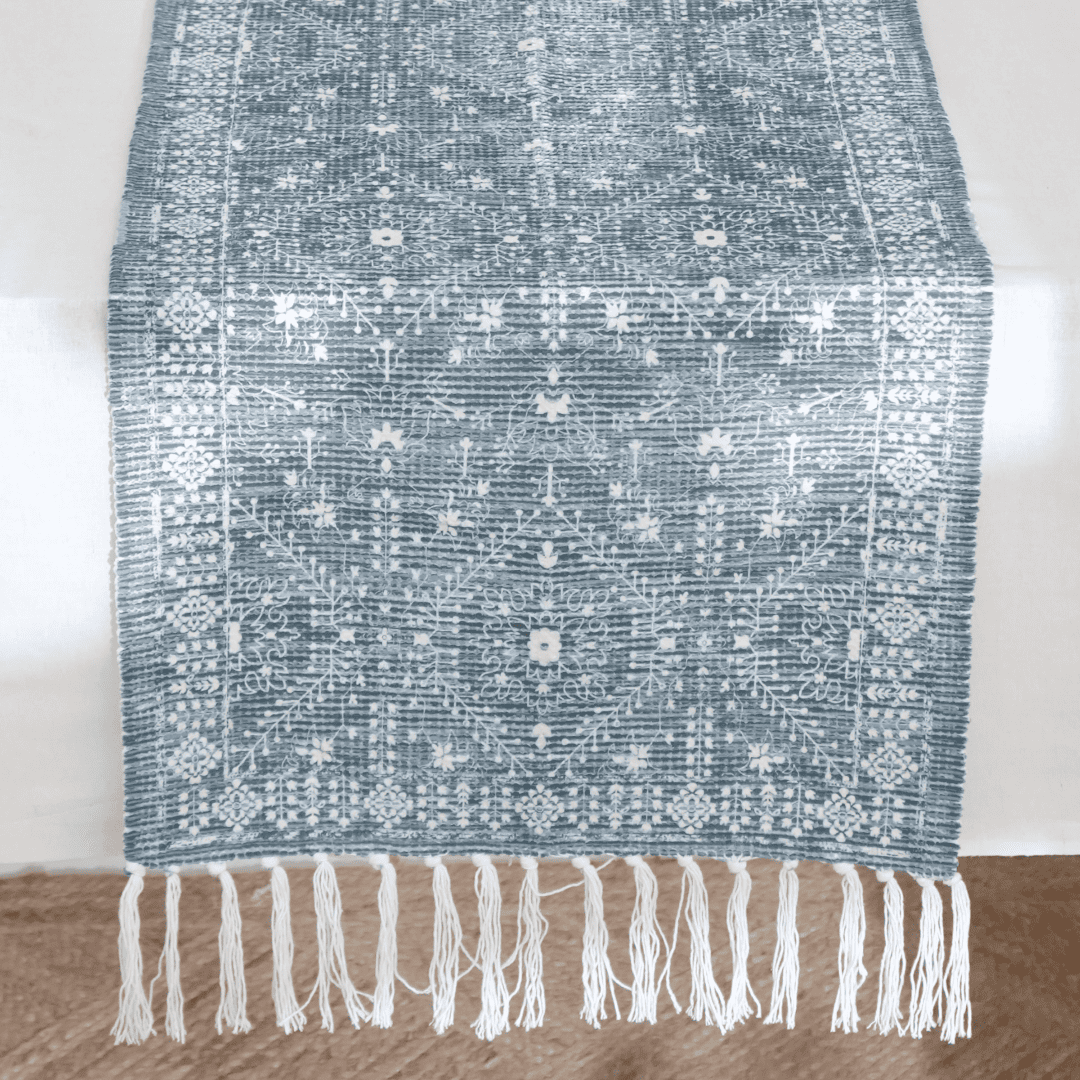 Verdant Fringe Table Runner