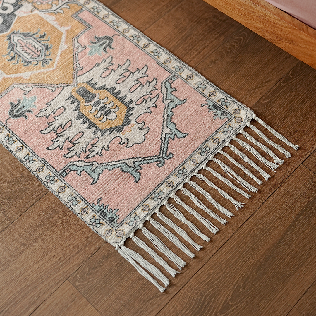 Regal Rose Gold Bedside Runner