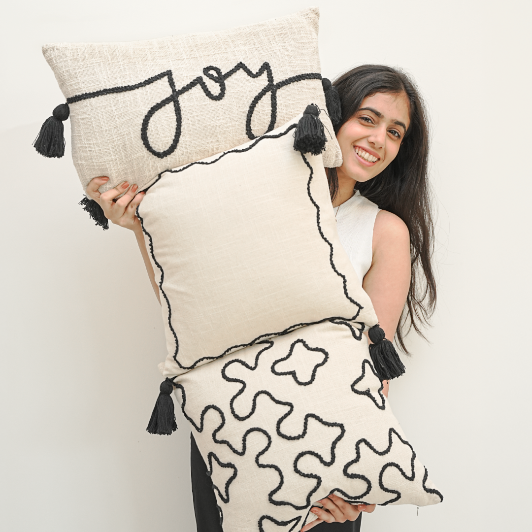 The Contemporary Trio Cushion Covers - Set Of Three
