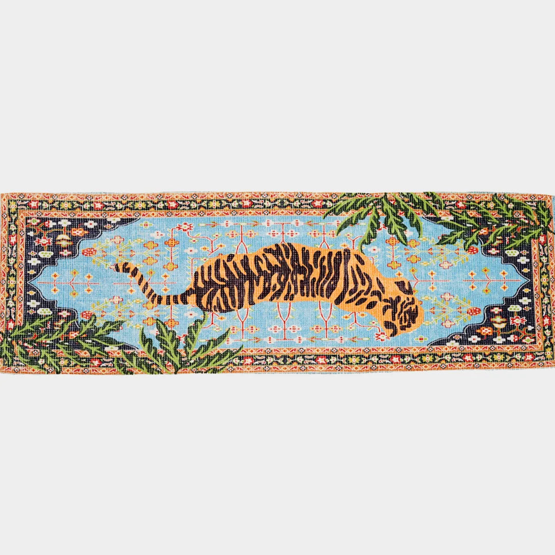 Imperial Tiger Chenille Table Runner