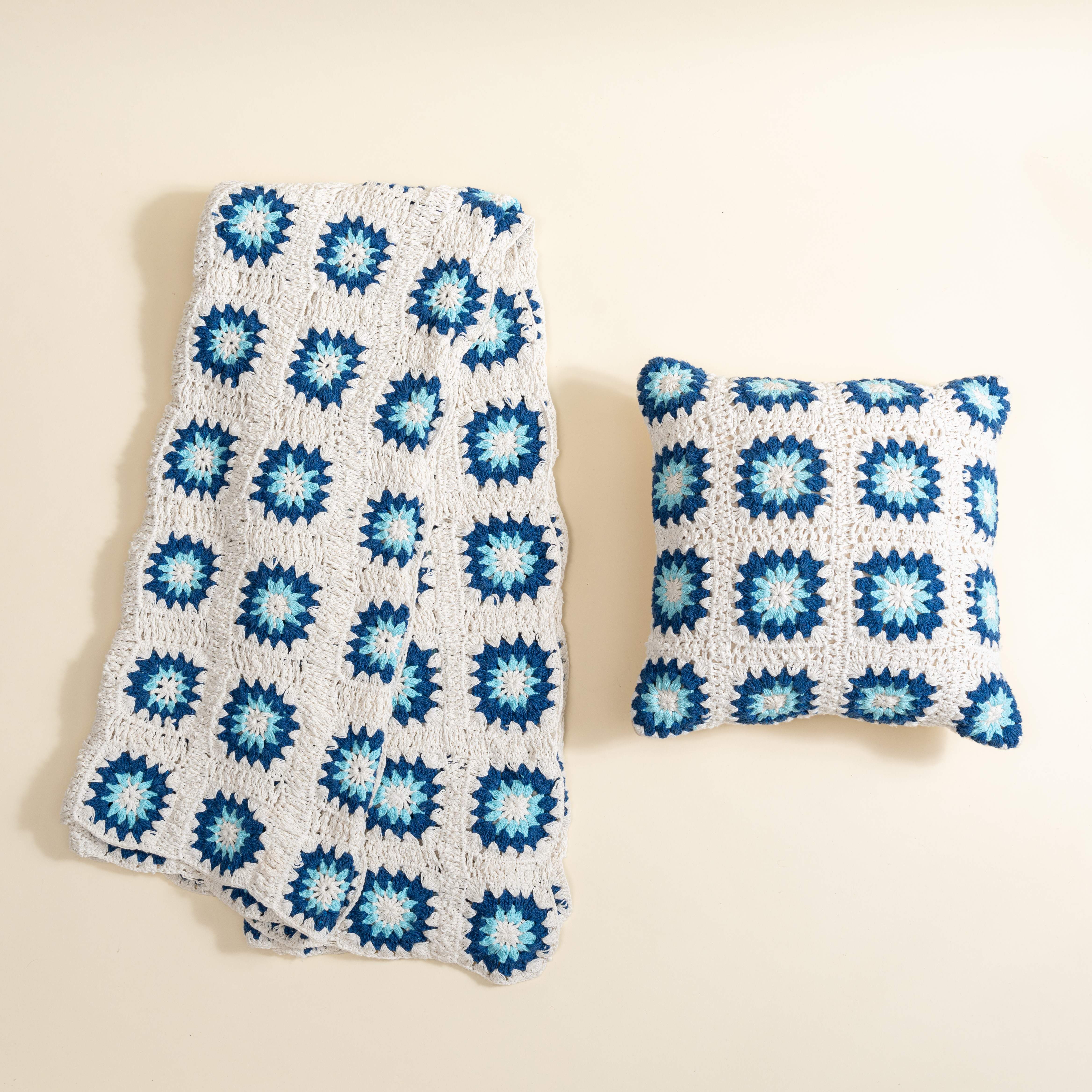 Lagoon Crochet Throw Blanket