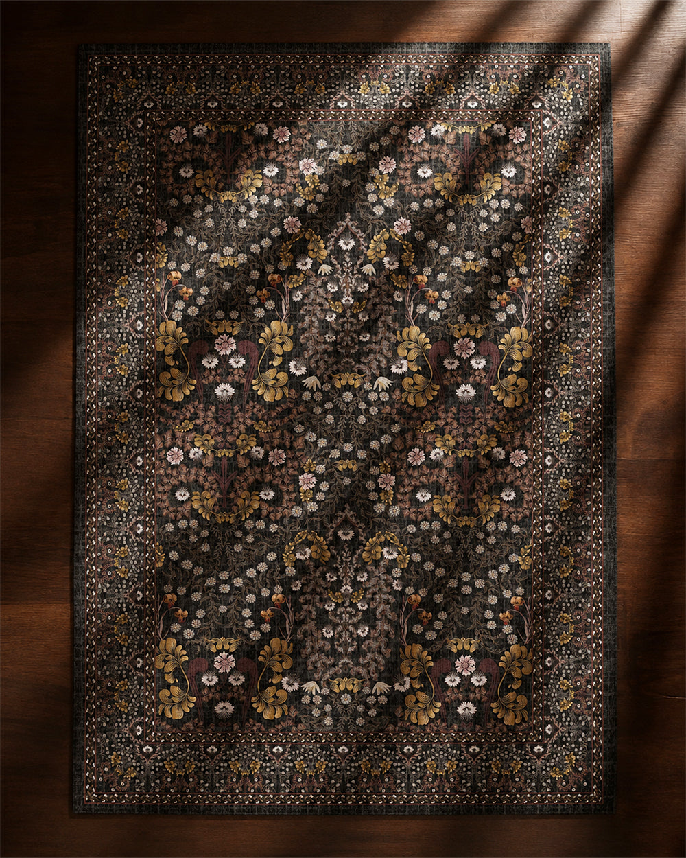 Scrolling Vines Area Rug