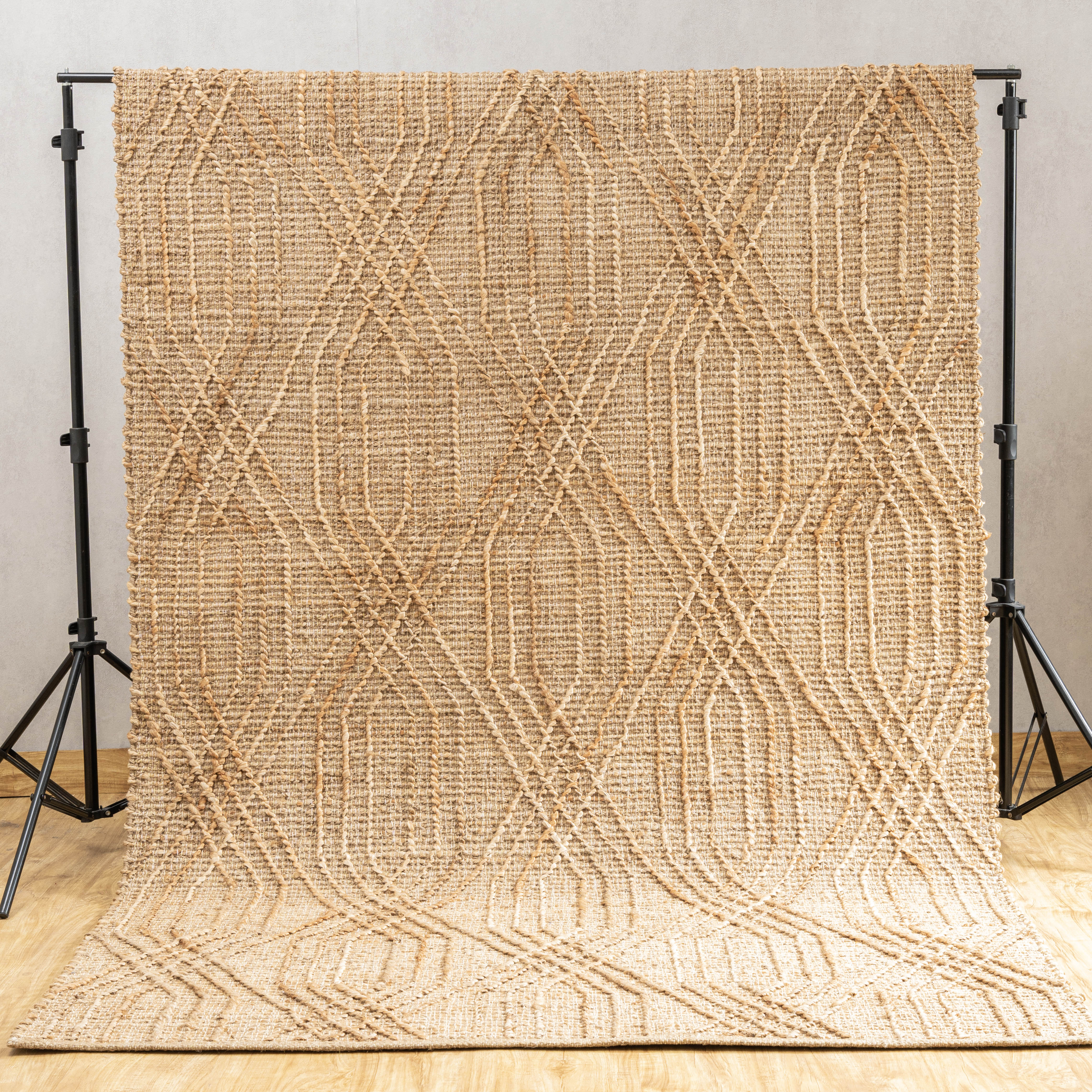 Quinn Grid Hemp Rug