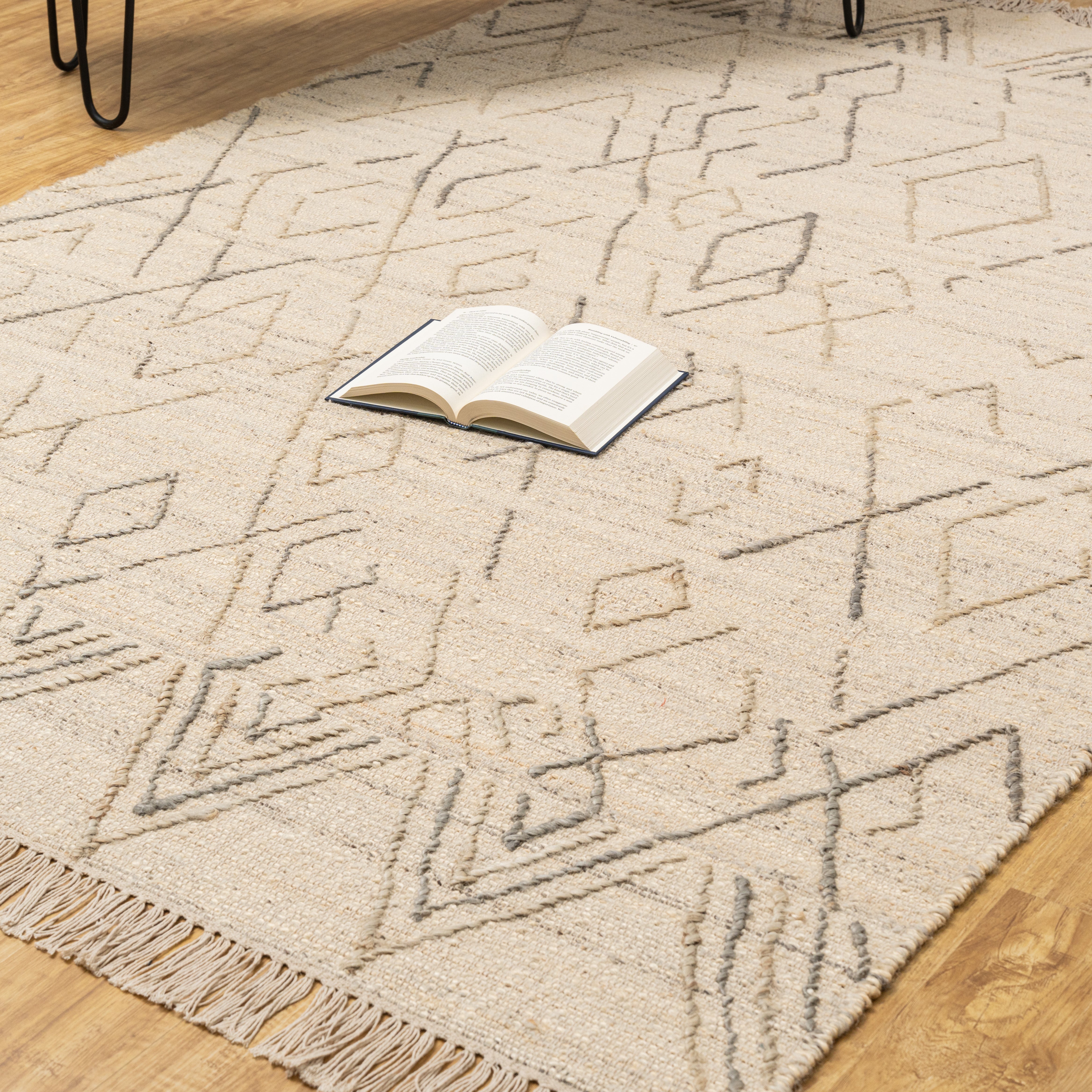 Sand Lena Rhombus Rug