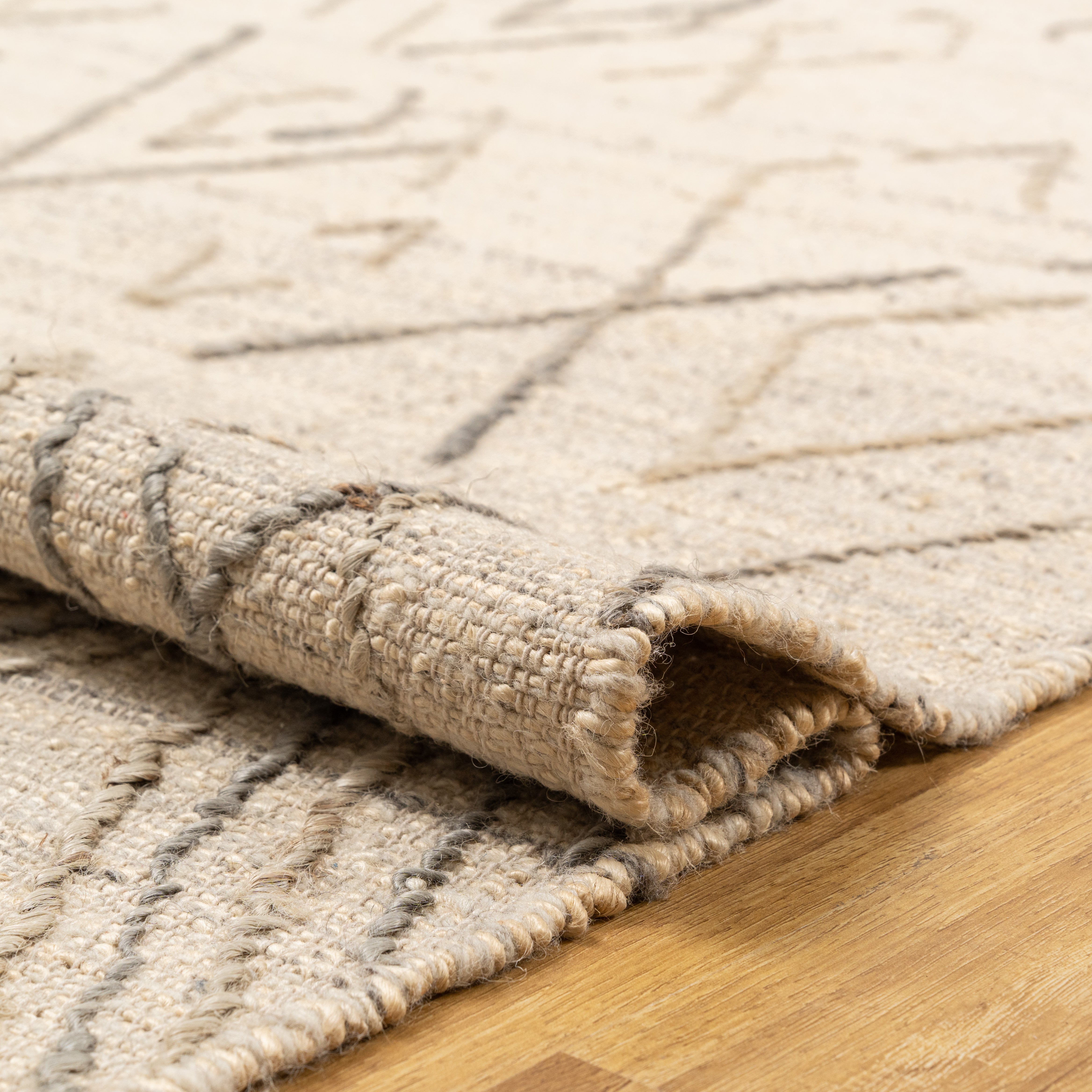 Sand Lena Rhombus Rug