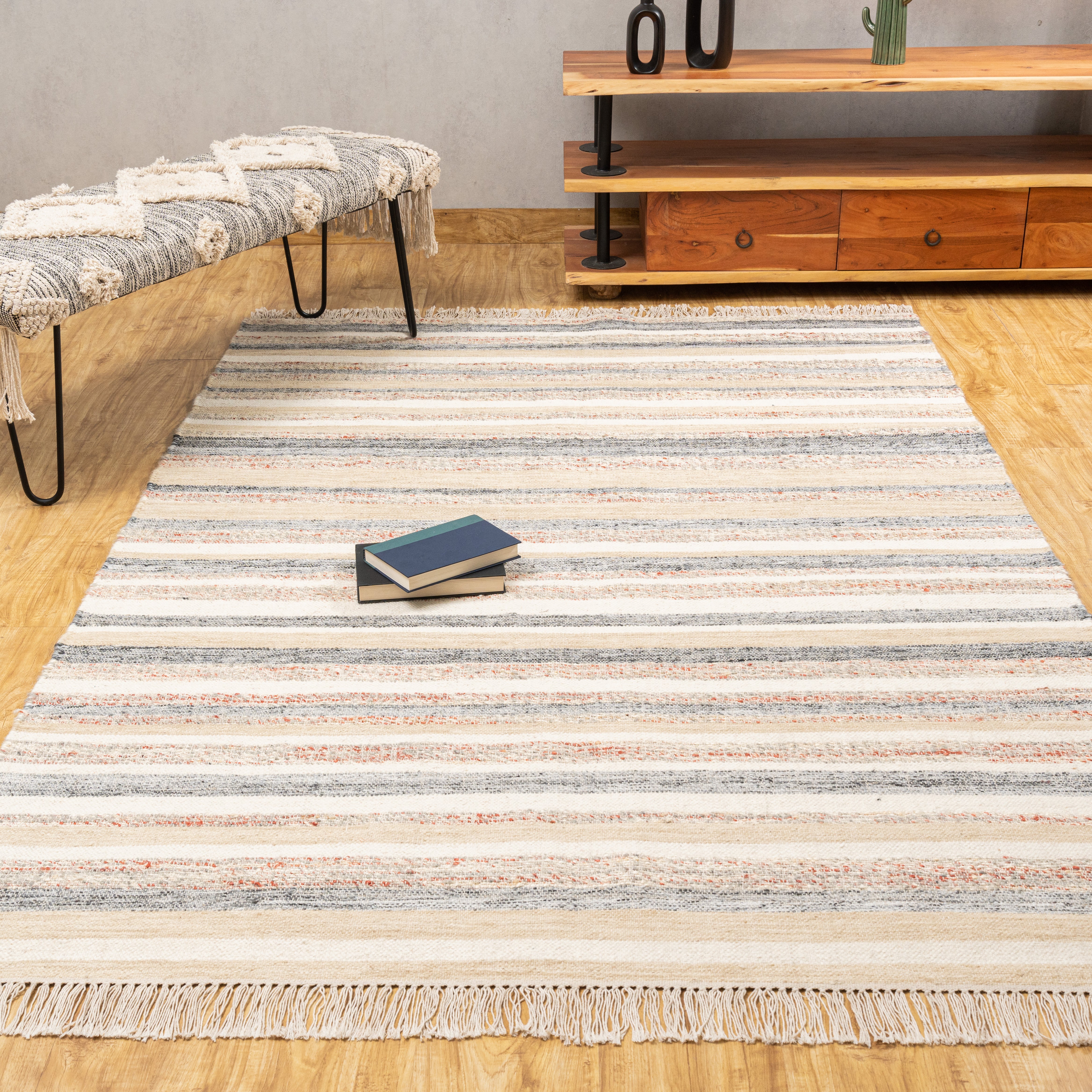 Rust Bands Maeve Rug